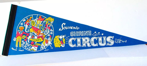 Estandarte Masónico Vintage del Circo, Bordado de los Años 50, Estandartes Masónicos Bordados - Product Image 3