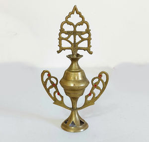 Women's Traditional & Religious Style Indian Brass Eye Liner & <b>Powder</b> Storage Pot Metal Makeup Container <b>Casting</b> AE - Product Image 2