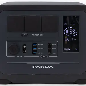 Wireless Remote Control-Enabled PPW-2KW 2000W Portable Power Station