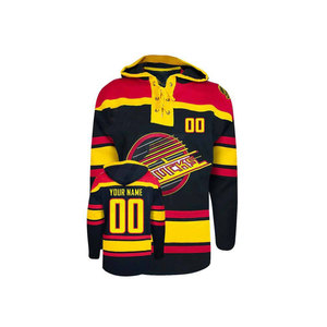 Men's Casual Ice Hockey Pullover <b>Hoodie</b> High Quality Sublimated With Oem Team Name And Custom Design - Product Image 1