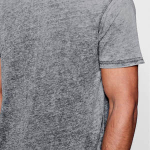 Camisetas quemadas personalizadas de peso pesado de algodón para hombres High Street Style Made in Pakistan Burnout T shirts - Product Image 5