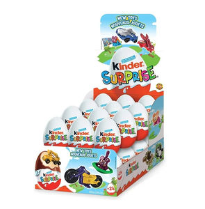 Figuras de chocolate huecas Kinderr Sorpresa de 36g con juguetes de árbol de Navidad y Papá Noel para distribución mayorista navideña - Product Image 5