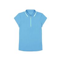 Camisetas de tenis de Golf elásticas para rendimiento para mujer, 100% de algodón con cuello, manga casquillo, poliéster transpirable, Polo Formal Pickleball para mujer