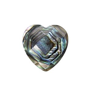 Perles d'abalone facettées en forme de cœur - Composants pour bijoux - Product Image 1