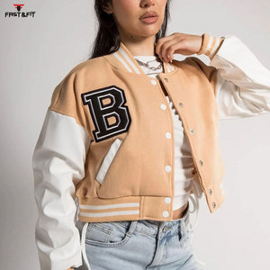 Top Trending Chenille Patches Varsity Jacket Outdoor Winter Vintage Streetwear College Letterman Baseball Bomber Jacket - Product Image 4