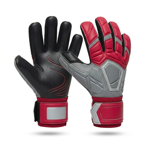 Gants de gardien de but de football professionnels, en cuir, à doigts entiers, antidérapants, respirants, avec sangle de poignet réglable, unisexes - Product Image 1