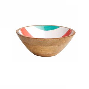 Vajilla para el hogar y el hotel, accesorios de decoración, ensalada de verduras, servir y mezclar, cuenco de madera rústico para suministros de alimentos - Product Image 1