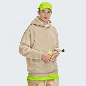 Sweat à capuche décontracté pour homme de qualité supérieure, en tissu polaire 100% personnalisé, avec impression en relief, logo et couleur personnalisés - Product Image 1
