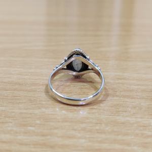 แหวนพลอยมูนสโตนคลาสสิกสำหรับงานฉลองครบรอบแต่งงาน ทำจากเงินแท้ 925 น้ำหนักเบา - Product Image 4