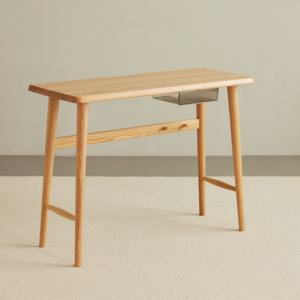 A1163 북유럽 스타일 솔리드 오크 원목 서재 가구 심플 내추럴 디자인 서랍이 있는 원목 책상 - Product Image 5
