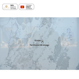 Dalle de quartz artificiel grand format NV939, motif veiné intégral, inspirée du marbre Statuario - Product Image 4