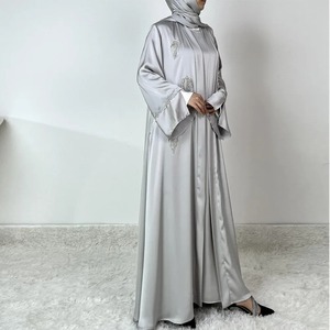 ชุดอาบายะแบบ 2 ชิ้น ดีไซน์หรูหรา สำหรับงานปาร์ตี้ เหมาะกับทุกฤดู ชุดมุสลิม ฮิญาบ คาฟตัน ผ้าวิสโคสจากปากีสถาน ผ้ากันยับ แห้งเร็ว ทรงยาว - Product Image 4