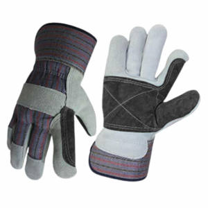 Guantes de seguridad industrial de cuero de vaca canadiense de alta calidad Guantes DE TRABAJO Premium Guantes de seguridad de aparejo de cuero de grano Premium - Product Image 6