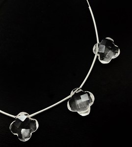 Perles de fleur de quartz en cristal faites à la main 1 pièce pour la fabrication de bijoux perles de pierres précieuses semi-précieuses de 12 mm au prix de gros - Product Image 3