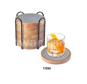 จานรองแก้วทองแดงกลมทุบ - Product Image 2