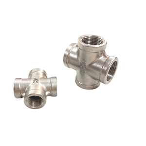 Accesorios de tubería de fundición cruzada de 4 vías de acero inoxidable de 3 "de alta especificación Soluciones de plomería personalizadas suaves para industrias de gas - Product Image 1