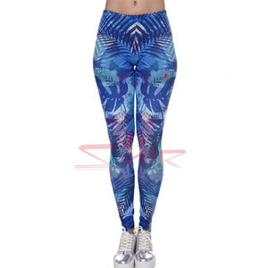 2025 Women's High Waist 100% Cotton Breathable Knitted Legging Sweat Proof Sublimation Fitness <b>Tights</b> Stylish & <b>Sexy</b> Wear - Product Image 5