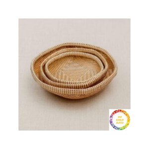 Panier polyvalent en bambou pour le rangement, la décoration et les cadeaux Supportant la vie sans plastique et éco-consciente - Product Image 5