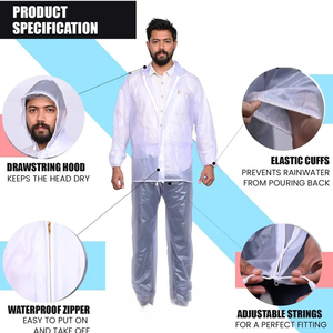 Veste imperméable respirante en duvet pour homme et femme, tissu en toile, tricotée, pour moto, protection contre la pluie - Product Image 3