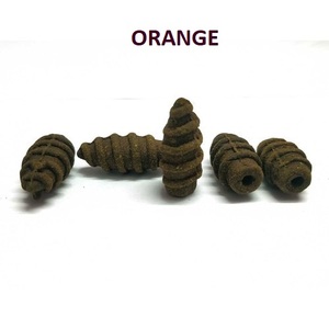 Natural Orange Screw <b>Backflow</b> <b>Incense</b> <b>Cones</b> Wholesale Supply From Best Brand - Product Image 1