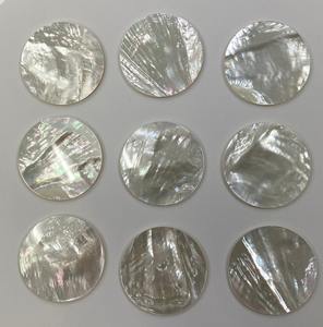 Escamas redondas de fregona de alta calidad Material de incrustaciones de madreperla natural Proveedor de corte personalizado - Product Image 4