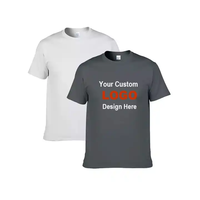 T-shirt oversize personnalisé pour hommes Logo imprimé 100% coton T-shirt grande taille T-shirts grands et grands T-shirt coupe ample