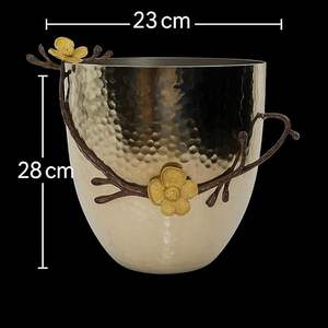Fabricant fiable de seau à glace en métal, léger, pour bar, vin, champagne, refroidisseur de boissons, support de table pour fête, facile à transporter - Product Image 4