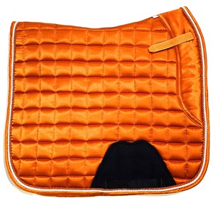 Top Selling Professional Grade Non-Slip Classic Polycotton Saddle Pad Reasonably Priced Pure Leather Covering Cotton <b>Filling</b> - Product Image 1