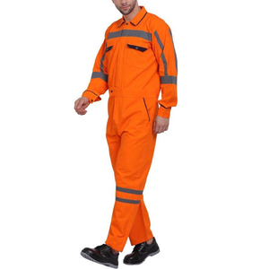 Overoles de trabajo de nailon de alta calidad para hombres, nuevo uniforme de trabajador general de seguridad reflectante con traje de diseño de logotipo personalizado - Product Image 3