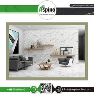 กระเบื้องพอร์ซเลนเคลือบดิจิตอลกันลื่นคุณภาพสูงขนาด 600x1200 มม. เกรดดีที่สุด ดีไซน์ทันสมัยสำหรับตกแต่งภายในอพาร์ทเมนท์สมัยใหม่ - Product Image 4