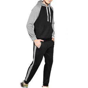 Sudadera con capucha y pantalones con cremallera completa personalizada para hombre, traje de entrenamiento, chándal, 100% algodón, patrón sólido, conjunto de Jogger de invierno - Product Image 5