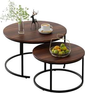Modern Chic Two-Tier Wooden <b>Coffee</b> <b>Table</b> Sleek <b>Mid</b>-<b>Century</b> Accent for Living Room Natural Wood Chic Decor - Product Image 6