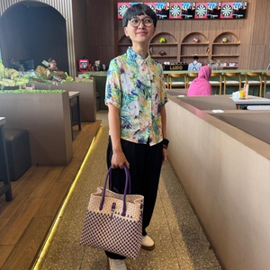 New Style Eco-Friendly Women's Handbags Recycled Plastic Straw Weave Bags Indonesia Weaved <b>Apparel</b> for Adults - Product Image 3