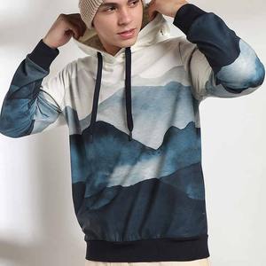 Streetwear Pull En Gros Sur Mesure Hommes Denim Larmes Hoodies 100% Coton À Manches Longues Personnalisé Hommes Streetwear Hoodies - Product Image 6