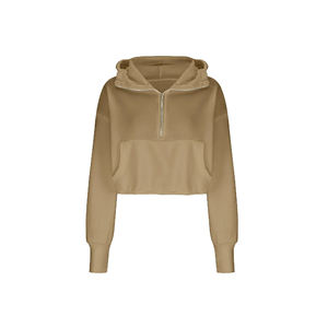 เสื้อมีฮู้ดแบบสั้นสำหรับผู้หญิงคอเต่าทันสมัย - Product Image 1