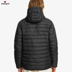 Veste matelassée de haute qualité en tissu canvas imperméable et respirant, à capuche, col montant, fabriquée au Pakistan, vente en gros - Product Image 3