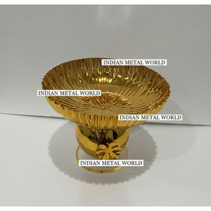 Bol de service décoratif texturé en métal plaqué or Indian Metal World, bol à chocolat en métal, décoration d'intérieur, centre de table, cadeau, prix bas - Product Image 4