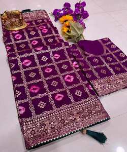 Sari en coton organza de rayonne de soie à bas prix avec broderie et motifs modernes pour les occasions spéciales - Product Image 5