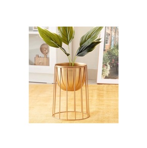 Hot Sale Decorative Gold Flower Planters Metal <b>Stand</b> for Home and Garden Decor Customized Sizes Floor Flower Planter - Product Image 3