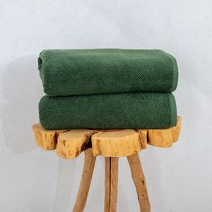 Serviettes de bain de luxe en coton éponge Spa Logo brodé personnalisé Hôtel Fabricant Serviettes Design de luxe en coton bambou - Product Image 1
