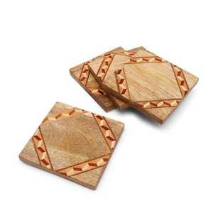 Posavasos de resina hecho a mano posavasos de madera epoxi nuevo diseño de la India para la venta a granel posavasos de nogal hechos en la India - Product Image 2