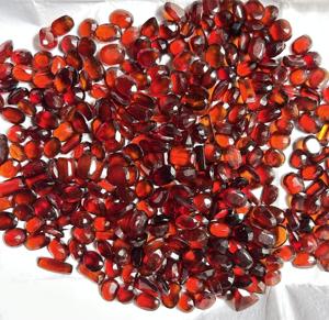 AAA + Qualité Naturel Hessonite Gomed Cut Gemstone Prix de gros Lot Gomed Gemstone Fabrication de bijoux Hessonite Loose Cut Stone, - Product Image 1