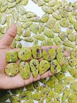 Atlatisite-cabujón de piedras preciosas australianas, Stichtite con serpentina - Product Image 3