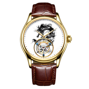 Reloj Mecánico Automático Tourbillon 7011 de Diseño Clásico para Hombre, Reloj de Lujo Certificado por el Fabricante - Product Image 1