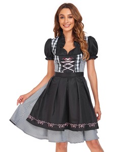 Đặt hàng trực tiếp cho phụ nữ mới dirndls truyền thống bavarian được thiết kế rực rỡ Hàng may mặc mùa hè tùy chỉnh mô hình rắn thân thiện với môi! - Product Image 3