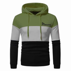 Nueva Sudadera Informal para Hombre, 100% Algodón, Gruesa, 450 g/m², Diseño de Tres Paneles, Transpirable, con Bolsillo, 2 Piezas - Product Image 6