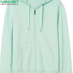 Logo personnalisé imprimé mode sweats à capuche de haute qualité couleur unie à manches longues sweat fermeture éclair décontracté sport sweats à capuche pour l'hiver - Product Image 4