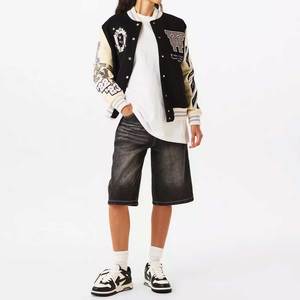 2025 <b>Women</b> Letterman <b>Jackets</b> All Satin Polyester Hot <b>Bomber</b> Style Ladies Casual Baseball <b>Jackets</b> 2025 New Designs - Product Image 6
