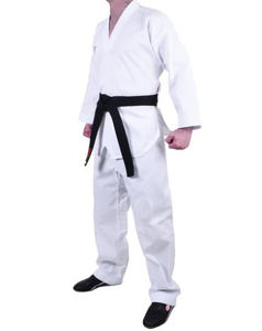 ชุดเทควันโดคอวีสีขาวสำหรับทุกเพศศิลปะการต่อสู้ยูโดคาราเต้จิว-จิตสึสำหรับเด็กและผู้ใหญ่ - Product Image 5