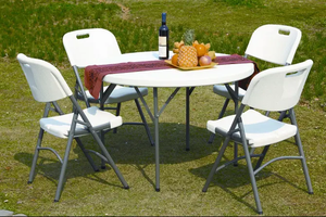 Silla plegable blanca portátil de alta calidad plegada para fiestas de eventos - Product Image 4